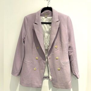 H&M lavender blazer. Size 8.
